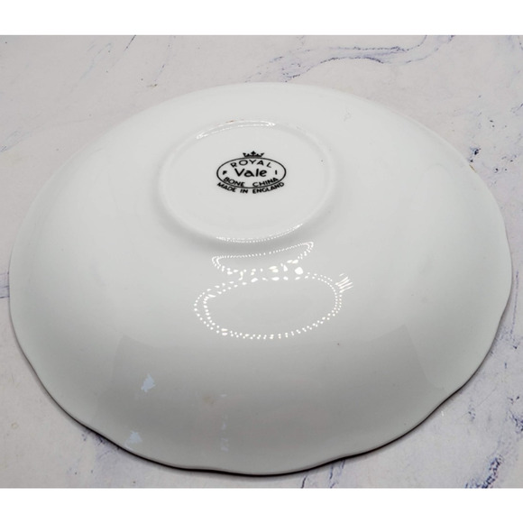 Royal Vale Bone China Pink Floral Tea Cup & Saucer Gold Trim Made In England VTG - Picture 3 of 16